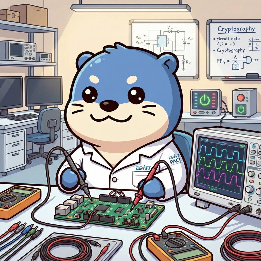 Dalgu probing a board in the lab